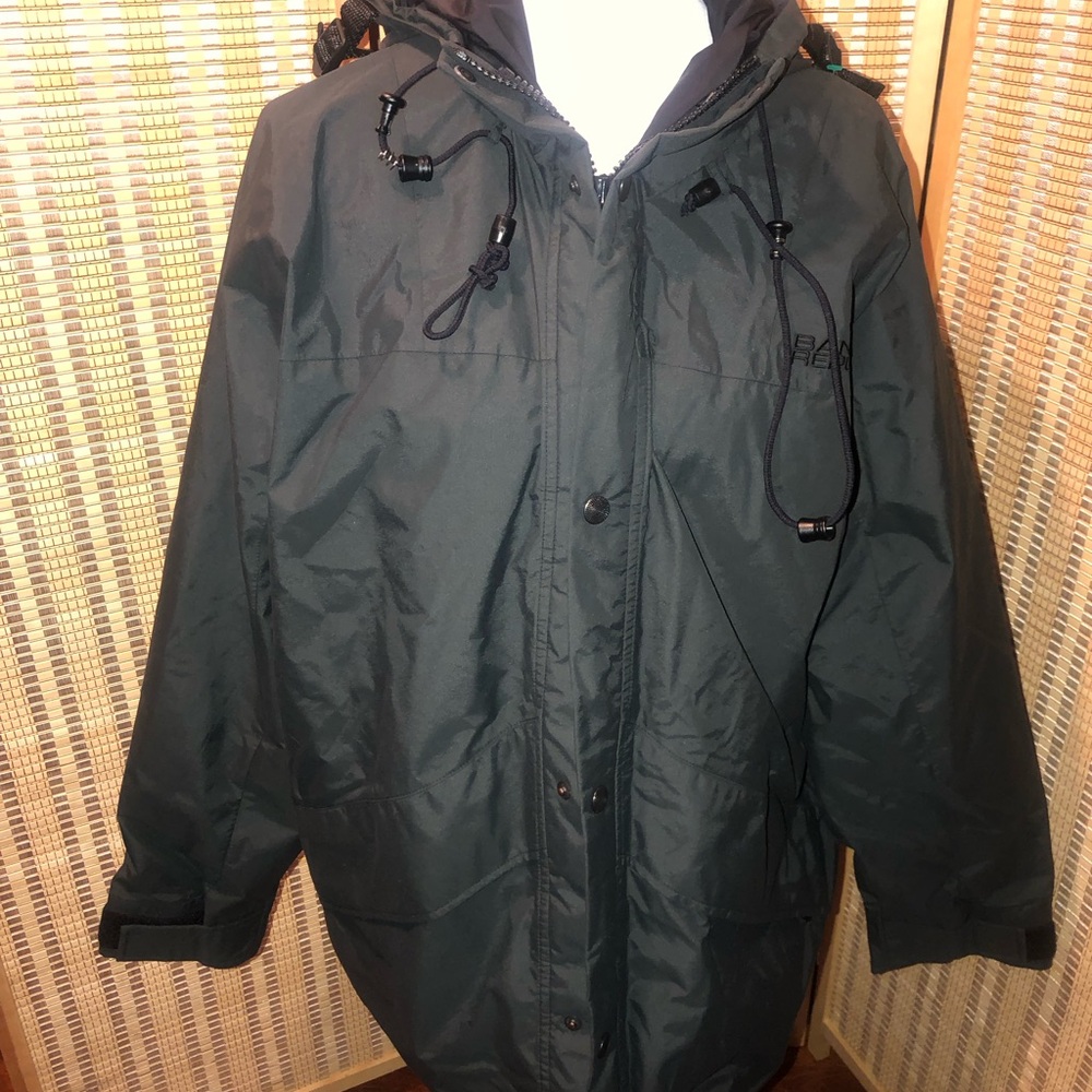 Banana Republic Water Resistant Hooded City Jacket Fully Lined Mens Medium